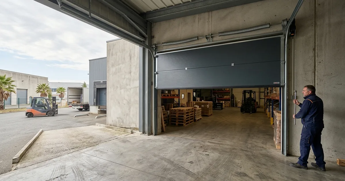 Porte sectionnelle industrielle à Marseille
